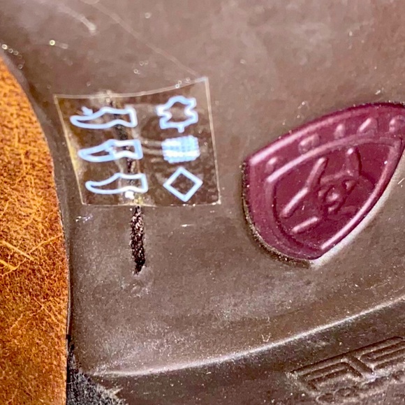 Ariat Womens Size 7B Heritage RToe Cowboy Western Boot Distressed Brown 10020289 - Picture 8 of 8